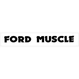 Ford Muscle Windshield Decal