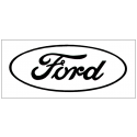 Ford Oval Logo Decal - Open Style - 3" Tall