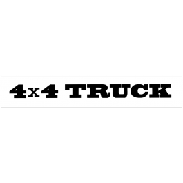 4 X 4 Truck Windshield Decal - 3" x 36"