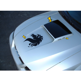 1999-04 Mustang GT Hood Scoop Blackout 4.6L V8 Horse Head Decal