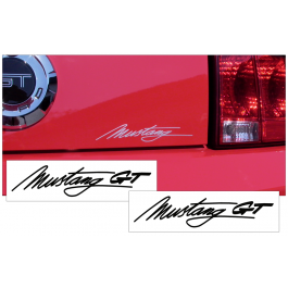 Mustang GT Script Decal Set -2.25" x 10"