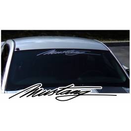 Mustang Script Windshield Decal -5" x 32"