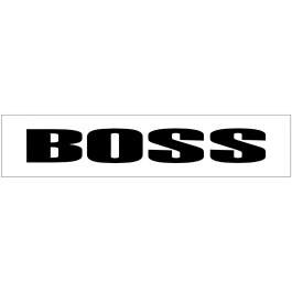 Mustang Boss Windshield Decal - 3.5" x 24"