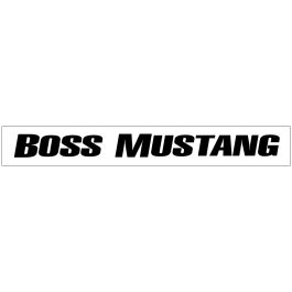 Boss Mustang Windshield Decal - 3.5" x 40"