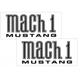 2003-04 Mustang Mach 1 Mustang Side Body Decal Set - 4.5" x 10"