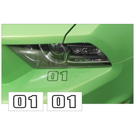 *1965-2014 Mustang Custom Bumper Two Digit Number Set