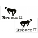 Ford Bronco II Decal Set - 4" x 6.5"