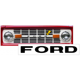 1966-77 Ford Bronco Grill Letter Decal Set