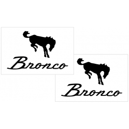 Ford Bronco Decal Set - 4.4" x 7"