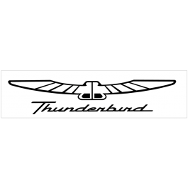 Ford Thunderbird Name and Bird Decal - 2.75" x 14"