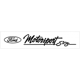 Ford Oval Motorsport SVO Windshield Decal - 3.4" X 20"