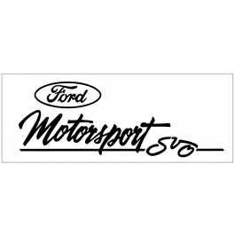 Ford Oval Motorsport SVO Decal - 4.4" X 12"