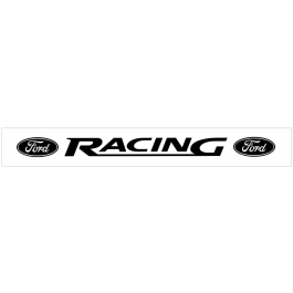 Ford Racing Windshield Decal with Ford Ovals