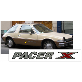 1975-77 AMC Americian Motors Pacer X Name Decal Set