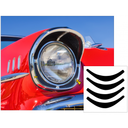 1957 Chevy Bel Air Headlight Bezel Insert Decals