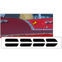 1956 Chevy Bel Air Upper Paint Divider Insert Decal Kit - Hardtop Sports Coupe