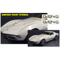 1970 Corvette LT-1 Hood Paint Stencil - UNEVEN