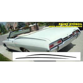 1967 Chevy Impala SS Eyebrow Paint Stencil Kit