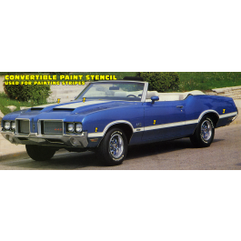 1970-72 Oldsmobile W-30 & W-31 Paint Stencil Kit - CONVERTIBLE