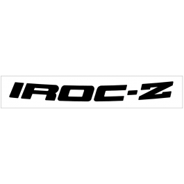 1993-02 Camaro IROC-Z Windshield Decal - SOLID - 3.5" x 35"