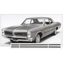 1966 Pontiac Lemans Sprint Stripe Kit - No Name