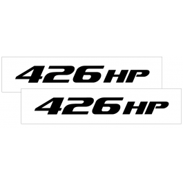 2010-15 Camaro Hood Rise Decal Set - 426 HP Name