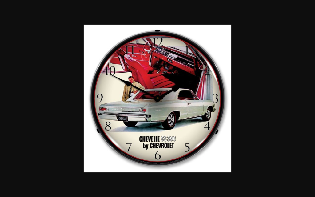 1966-1966 Chevrolet Chevelle LED Clock. SS 396