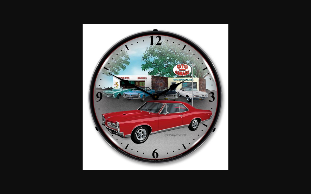 1967-1967 Pontiac GTO LED Clock. Garage