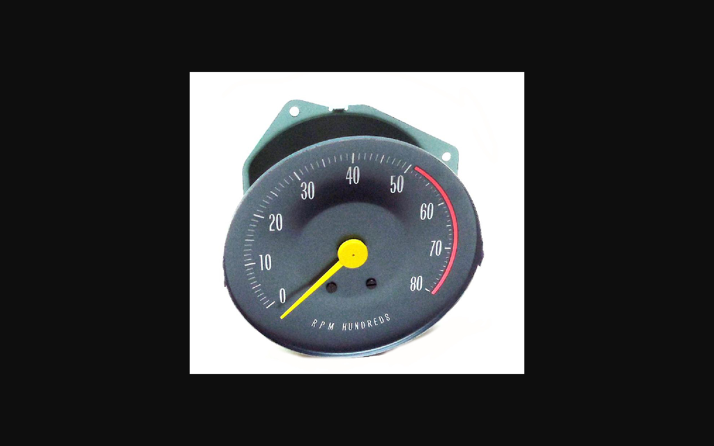 1966-1967 Pontiac GTO Tachometer W/Rally Gauges