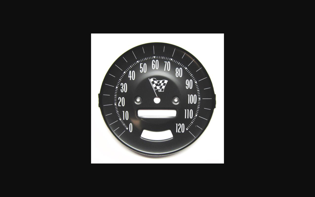 1964-1965 Pontiac GTO Speedometer Face W/Rally Gauges