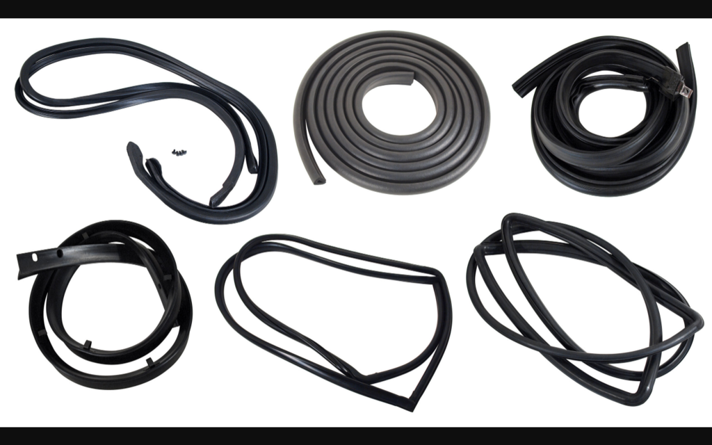 1964-1966 Ford Mustang Coupe Body Weatherstrip Kit - Basic 8 pieces