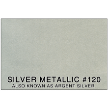 COLOR SAMPLE - 3M SILVER METALLIC #120 (SL)