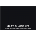 Color Sample - 3m Matt Black (Flat) (Low Gloss Black) #22 (Mbk)