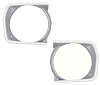 1971 1972 Duster 340 / Duster Twister Sharktooth Grill Headlamp Bezels