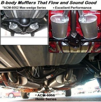 Show details for 1966 1967 1968 1969 1970 B-Body Charger Road Runner HEMI Mufflers Set Picture of 1966 1967 1968 1969 1970 B-Body Charger Road Runner HEMI Mufflers Set