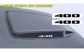 Show details for 1973-74 Plymouth Road Runner Hood Bulge Decal Set - 400 Picture of 1973-74 Plymouth Road Runner Hood Bulge Decal Set - 400