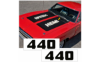 Picture of 1970 Dodge Charger 440 Hood Lettering Numbers Decal Set