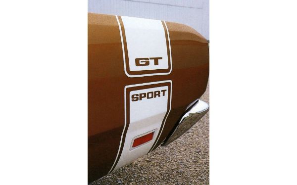 Picture of 1969 Dodge Dart GTS Sport Bumble Bee Tail Stripes Kit - GT & Sport Names