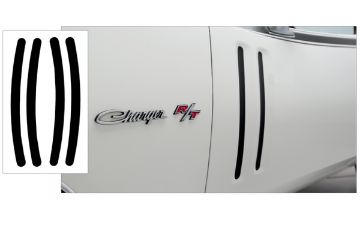 1970 Dodge Challenger Rear Bumblebee Stripe Paint