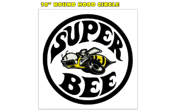 Show details for 1971 Dodge Charger Super Bee 10" Circle Hood Decal - Bee Logo Picture of 1971 Dodge Charger Super Bee 10" Circle Hood Decal - Bee Logo