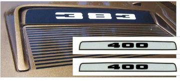 Show details for 1972 Plymouth Road Runner or GTX Hood Bezel Decal - 400 Picture of 1972 Plymouth Road Runner or GTX Hood Bezel Decal - 400