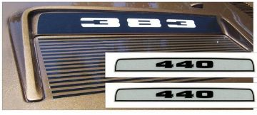 Show details for 1972 Plymouth Road Runner or GTX Hood Bezel Decal - 440 Picture of 1972 Plymouth Road Runner or GTX Hood Bezel Decal - 440