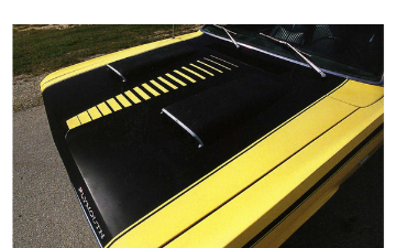 Show details for 1971 1972 Plymouth Duster Twister Ladder Hood Treatment Stripes Picture of 1971 1972 Plymouth Duster Twister Ladder Hood Treatment Stripes