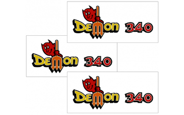 Show details for 1971 1972 Dodge Demon 340 with Pitchfork Decals Package Deal- 3.5" x 8" Picture of 1971 1972 Dodge Demon 340 with Pitchfork Decals Package Deal- 3.5" x 8"