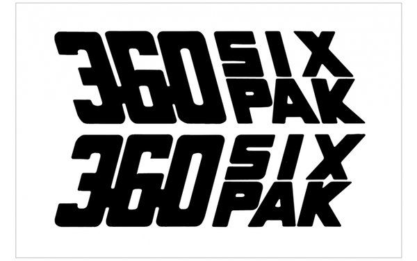 Picture of 1970 Dodge Challenger 340 360 440 SIX-PAK Fender Decal Set