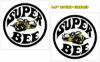 Picture of 1968-70 Dodge Coronet Super Bee Quarter Circle Decal Set - 6.2" Round