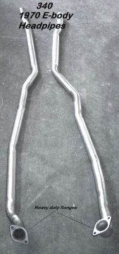Show details for 1970 Cuda and Challenger 340 E-Body Head Pipes (not AAR or T/A) Picture of 1970 Cuda and Challenger 340 E-Body Head Pipes (not AAR or T/A)