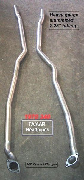 Picture of 1970 Cuda AAR or Challenger T/A Head Pipes Set