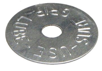 Show details for 8-3/4 Axle Tag "Use Sure Grip Lube" Mopar Picture of 8-3/4 Axle Tag "Use Sure Grip Lube" Mopar