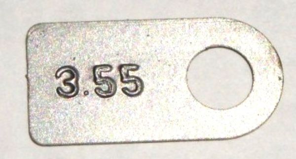 Picture of 8-3/4 Axle Tag 3.55 Gear Ratio Mopar